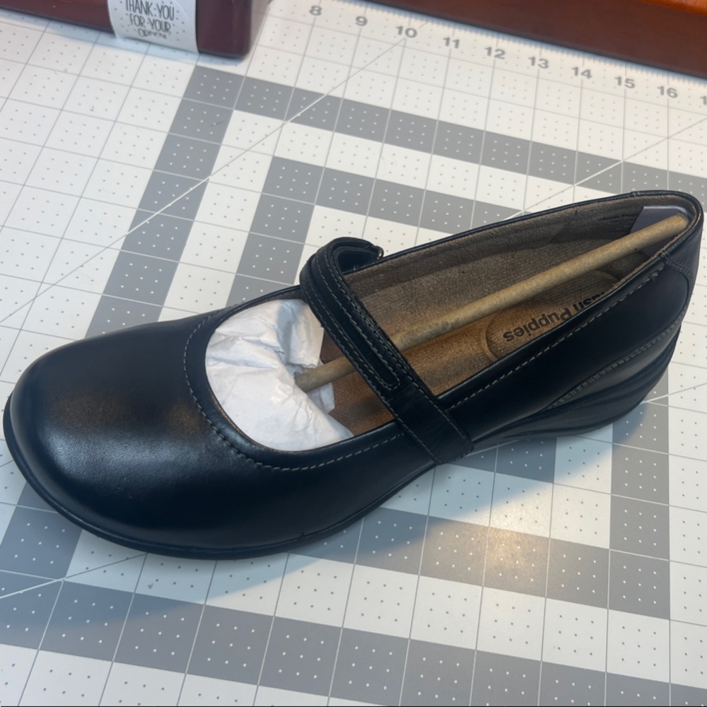 Hush Puppies Black Moccasin Shoes